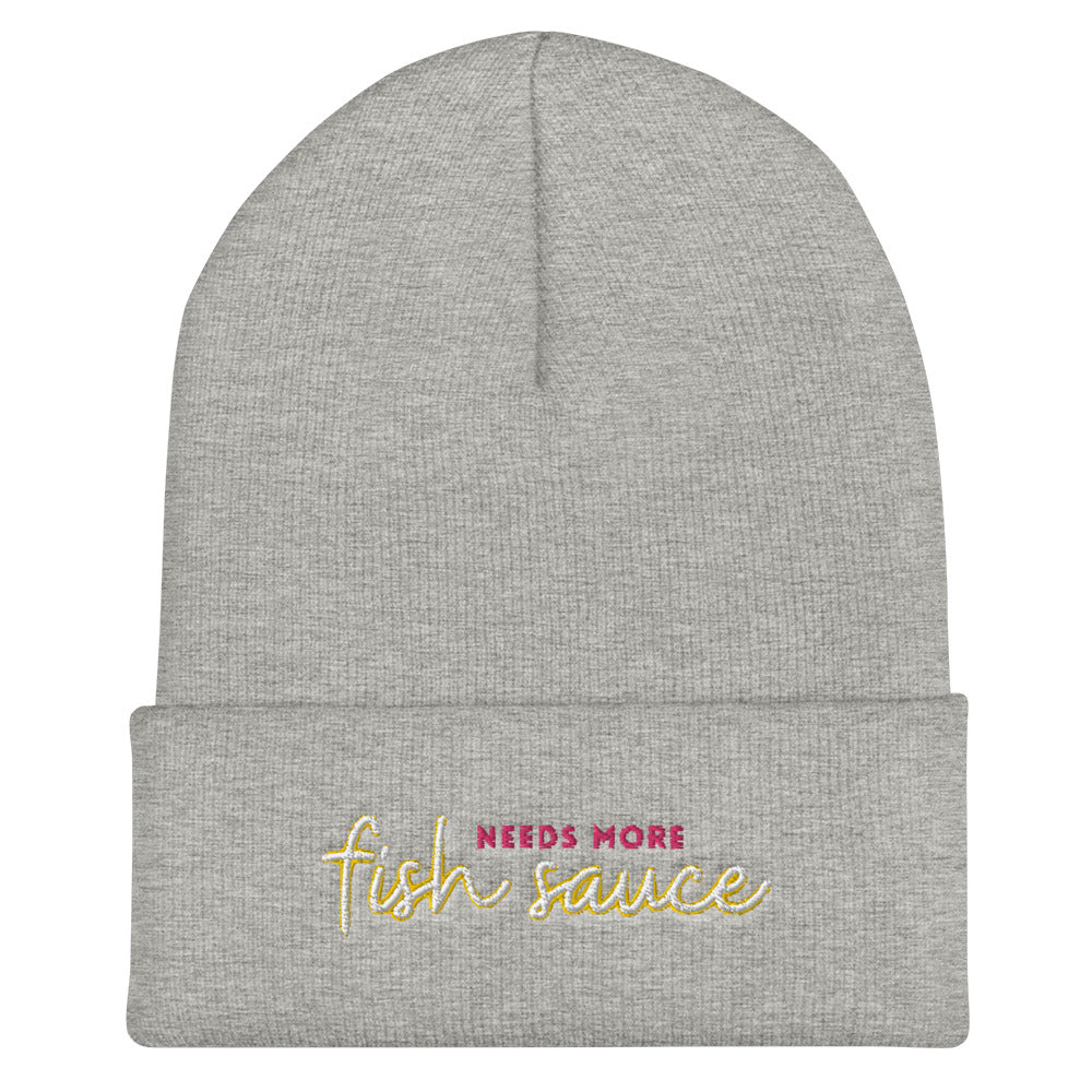 'Needs More Fish Sauce' Cuffed Beanie