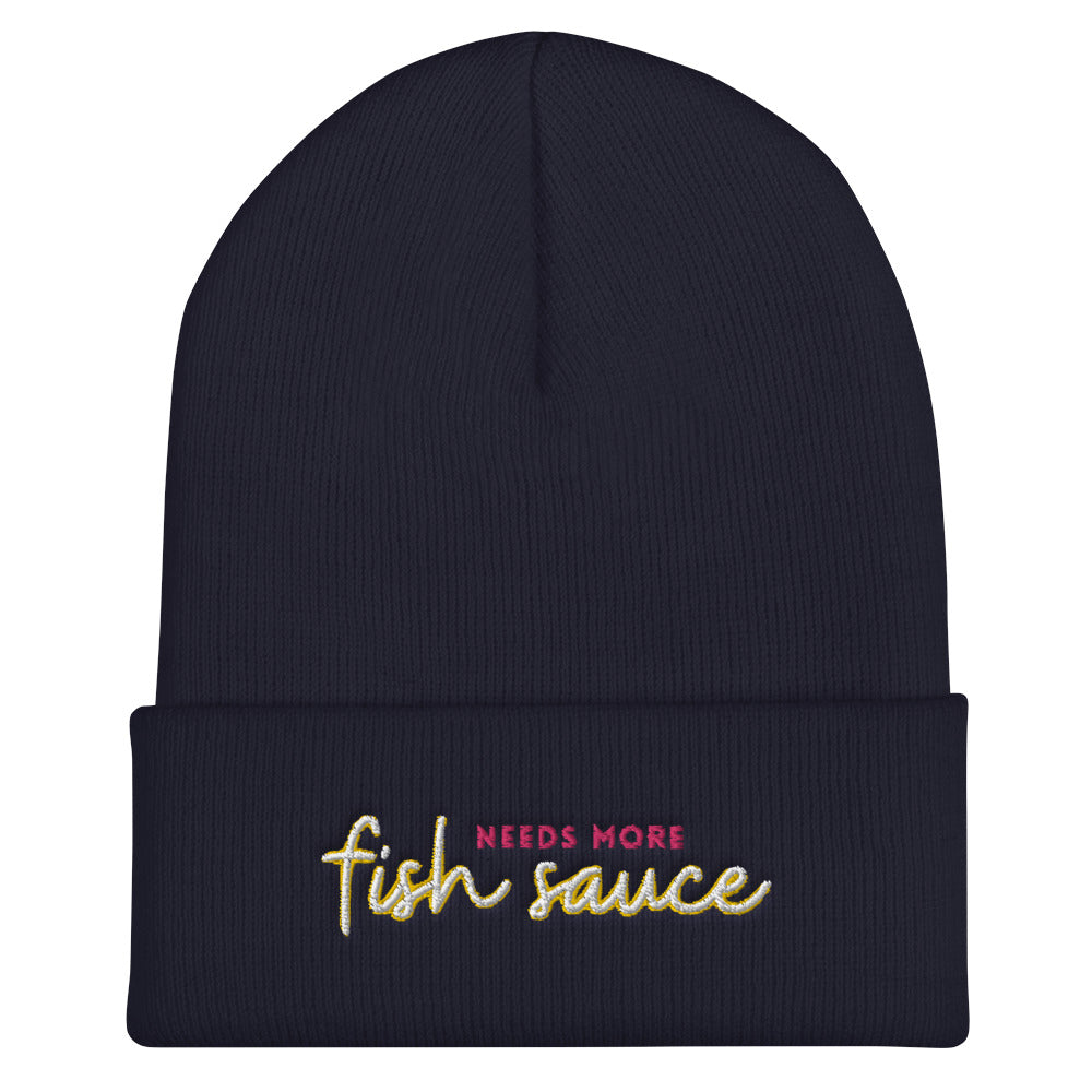 'Needs More Fish Sauce' Cuffed Beanie