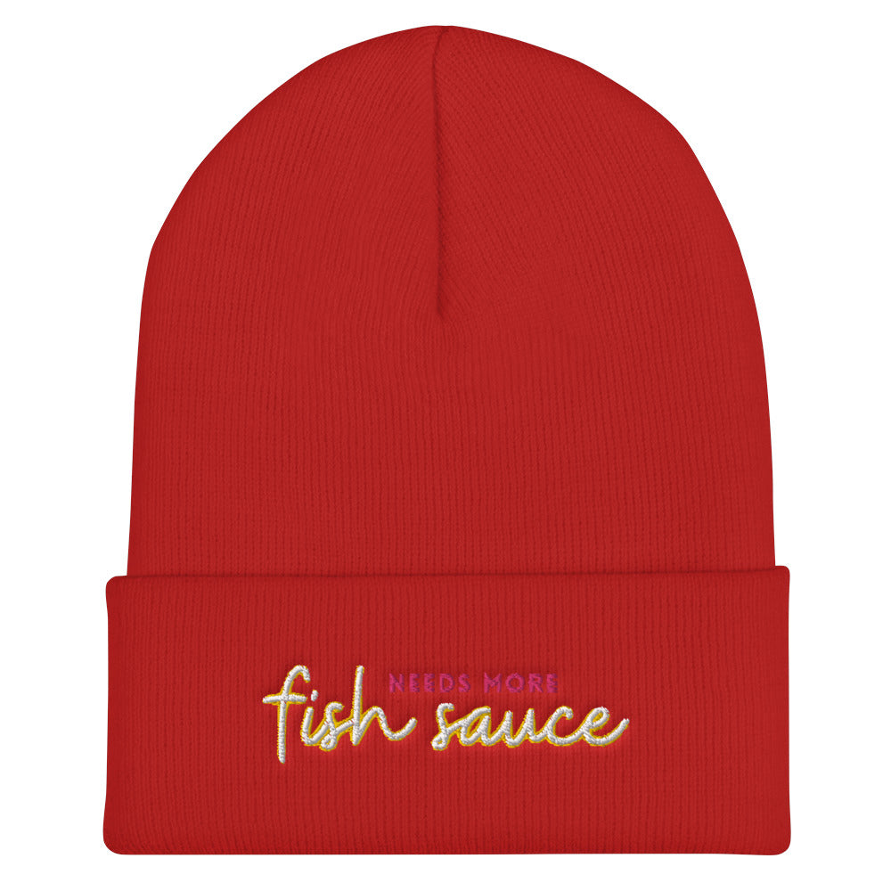 'Needs More Fish Sauce' Cuffed Beanie